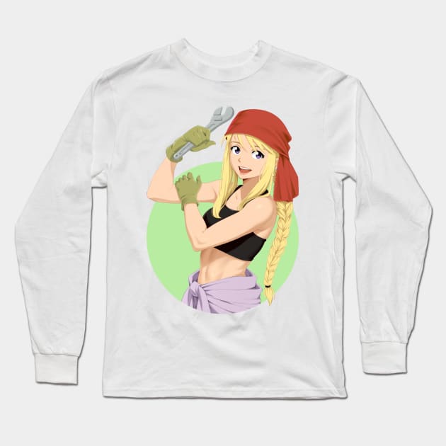 Winry Rockbell "Fullmetal Alchemist" Long Sleeve T-Shirt by StayAlivePlz